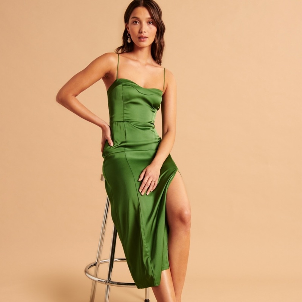 Abercrombie high slit midi dress never worn